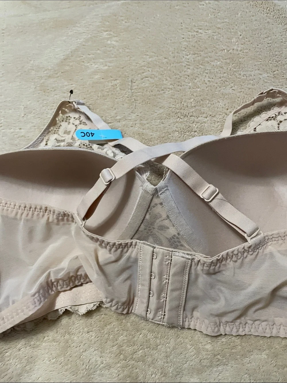Maidenform Lace Underwire Bra - Nude
